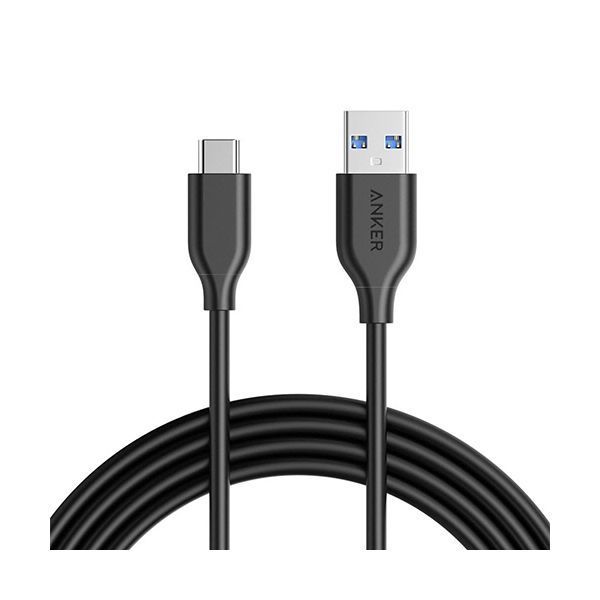 （まとめ） アンカージャパン ANKER PowerLine USB Type-Cケーブル 1.8m ブラック A8166011 1本 【×5セット】