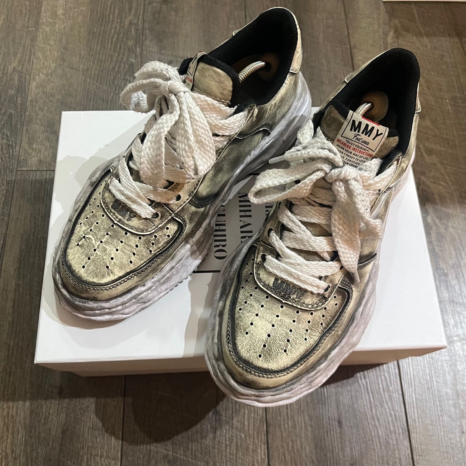 定価47300円 Maison MIHARA YASUHIRO WAYNE LOW brushed pat A09FW711 