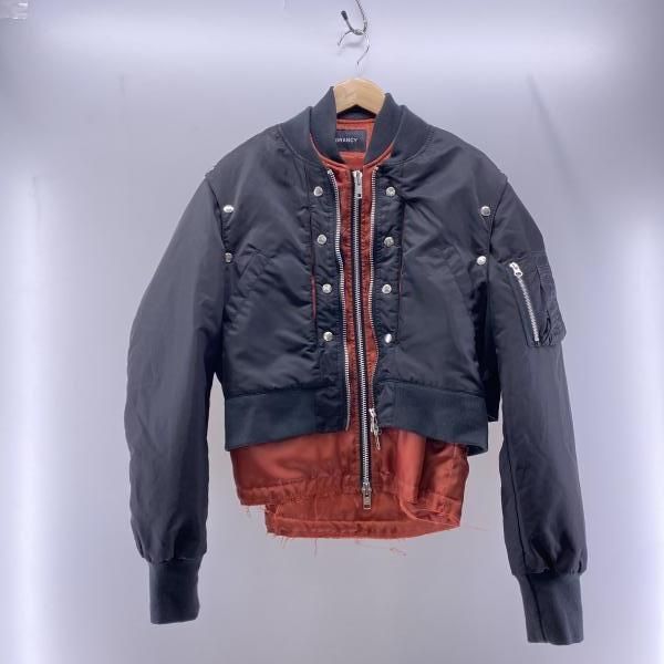 GRANCY ボリュームレイヤードデザインMA-1 M 黒 GRANCY（グランシー）の「【GRANCY】Volume LayeredDesign MA-1
