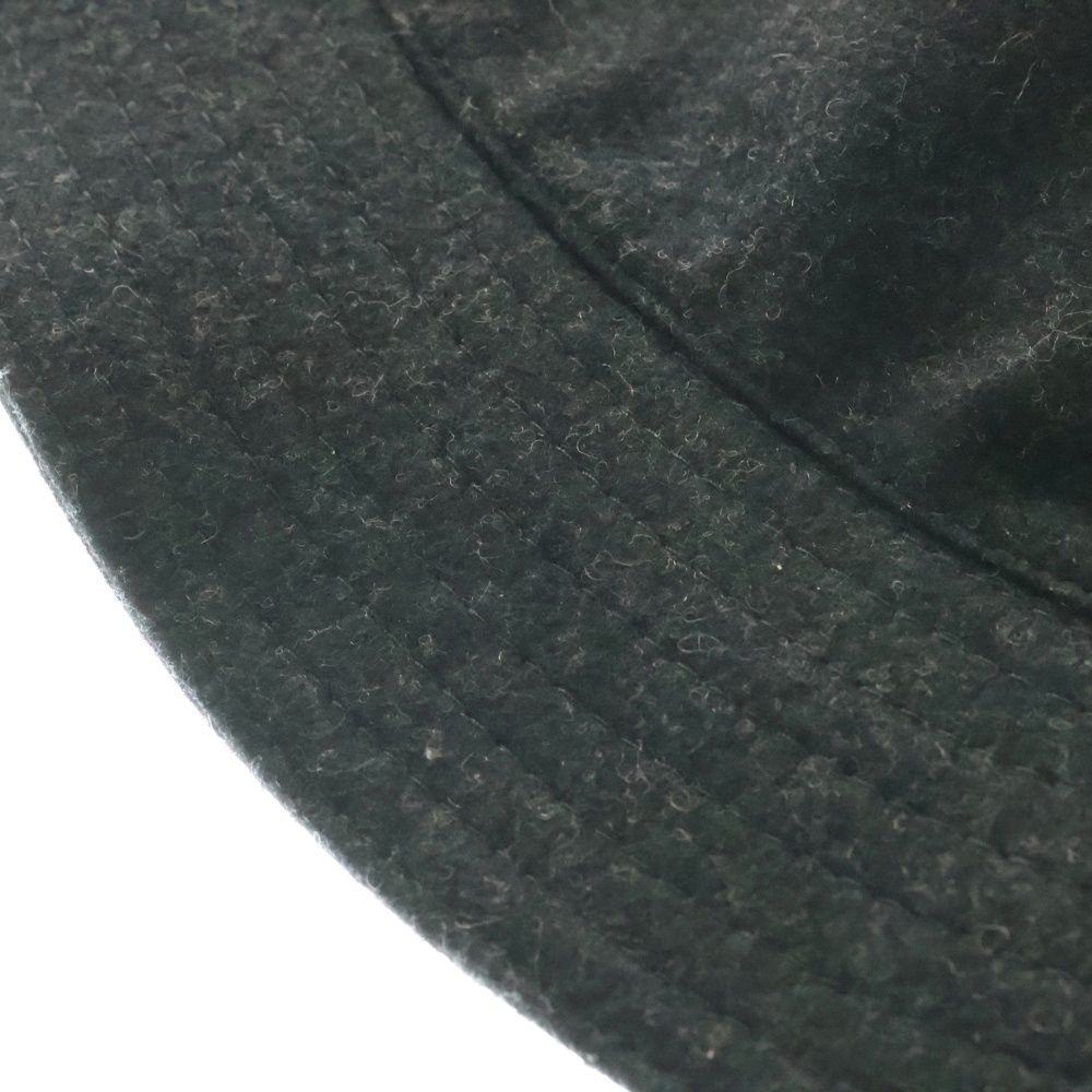  PRADA プラダ 三角プレート トライアングルロゴ ウール バケットハット ブラック ハット 帽子