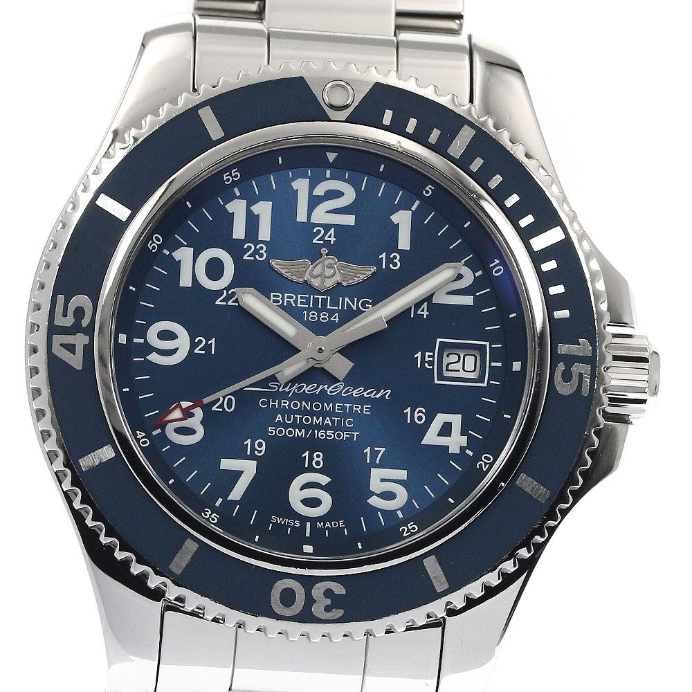 ブライトリング BREITLING A17365 スーパーオーシャンII 42 デイト 自動巻き メンズ 箱 保証書付き_889220