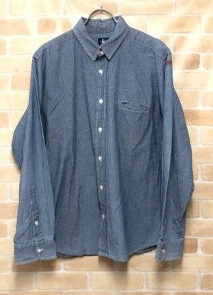 【中古】 STUSSY ステューシー シャンブレーシャツ ブルー M 111401594