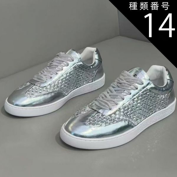 韓国メンズEVAN シルバーメタル金具バックルスニーカー スリッポン メンズ スニーカー[品番：SILM0011679]｜SILVER
