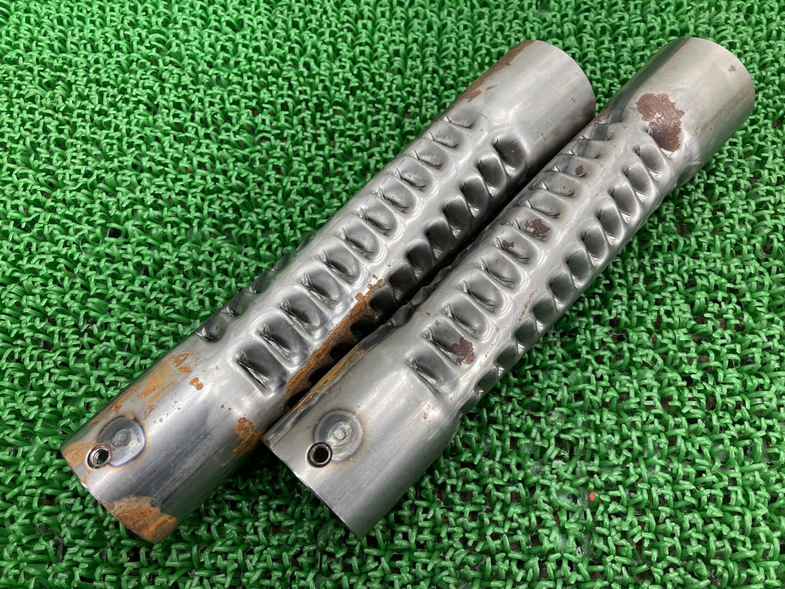 バンス＆ハインズ製 インナーサイレンサー 社外 バイク 部品 ショートショット用 インナーバッフル 曲がり無し 250ｍｍ 【中古】 38 バンス＆ハインズ製 インナーサイレンサー 社外 バイク 部品 ショート