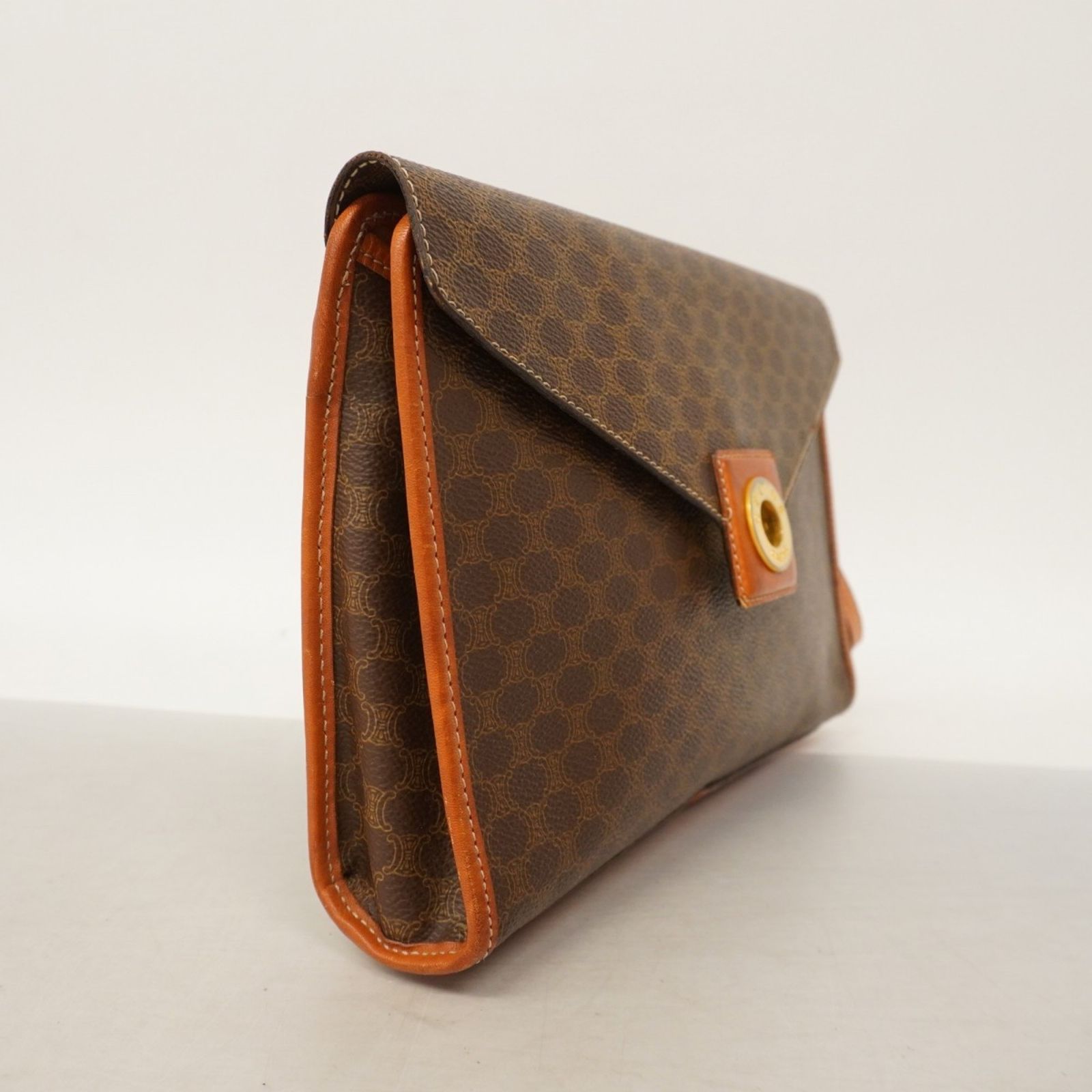 セリーヌ(Celine) セリーヌ クラッチバッグ マカダム ブラウン