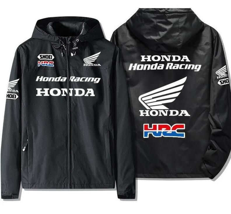 定番商品ホンダ HONDA レーシングジャケット ウェア グレー S バイクウェア・装備