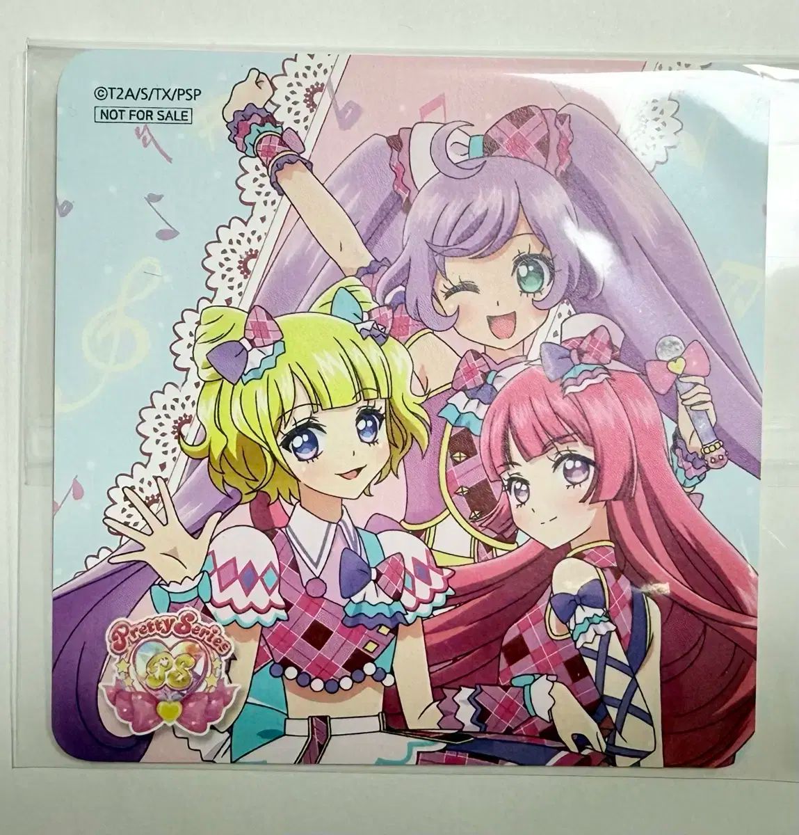 Gundam Collection（BANDAI） - GUNDAM　SONG　COVERS　-ORCHESTRA-（初回限定盤）特典付 アイドルタイムプリパラ Vスクエア 特典 コースター