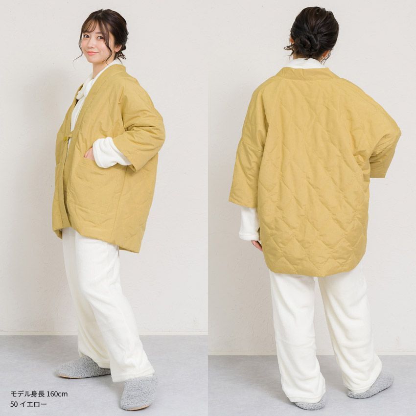 g2222】はんてん レディース おしゃれ 半纏 冬 裏起毛 裏ボア 裏