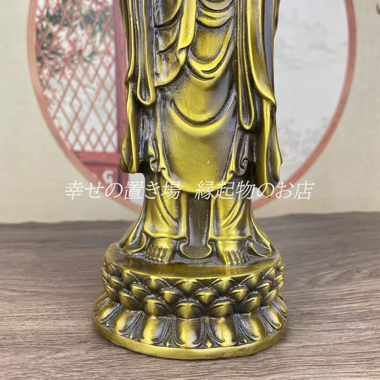 地蔵 菩薩 観音 置物 オブジェ ゴールド ブロンズ 銅製 仏像