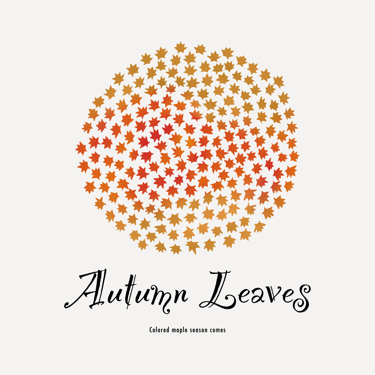 グラフィックスウェット　Autumn Leaves Color -Sweat-