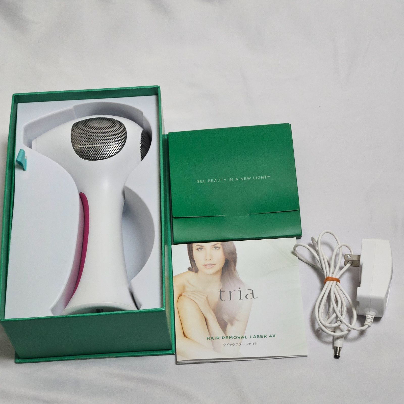 トリア パーソナルレーザー脱毛器 4X ピンク ジェル付き