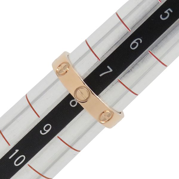 カルティエ Cartier リング 指輪 ミニ ラブリング K18PG ピンク