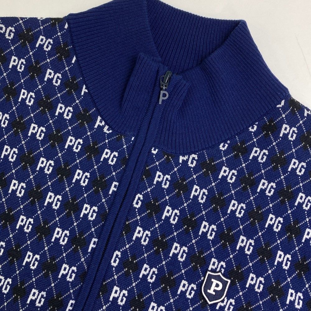 サイズ：6 PEARLY GATES パーリーゲイツ ウール混 ニット ジップ