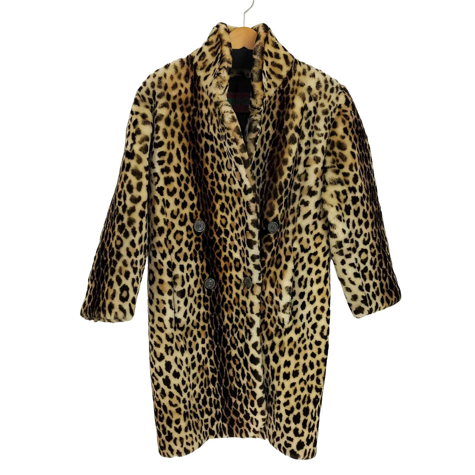 KENZO レオパード柄　本革　リアルファー KENZO レオパード柄 本革 リアルファー KENZO レオパード柄 本革