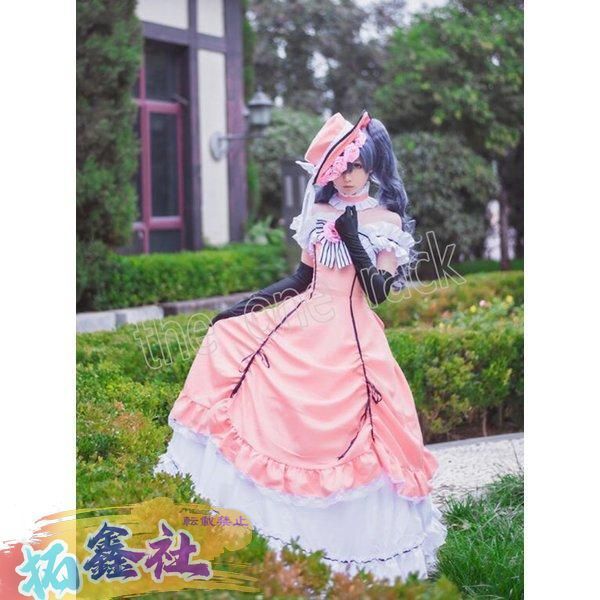 新品 黒執事 駒鳥シエル コスプレ衣装 シエル コスプレ ピンク