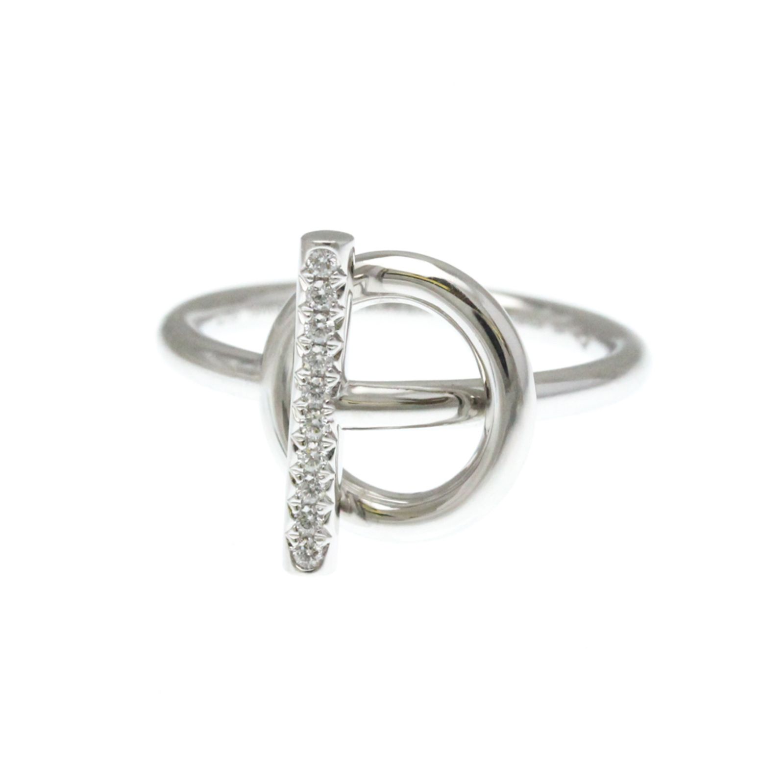 エルメス(Hermes) エシャペ ダイヤモンド リング K18ホワイトゴールド