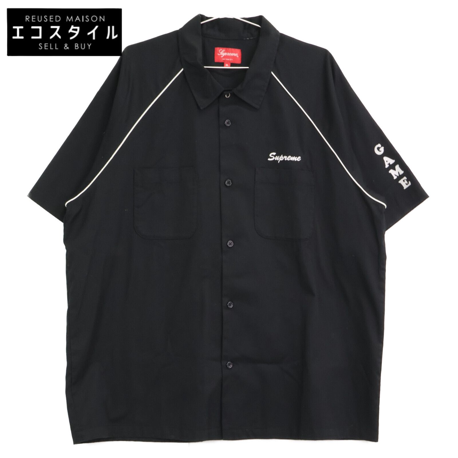 Supreme シュプリーム Fuck Everything Work Shirt バックプリント 半袖 ワークシャツ XL