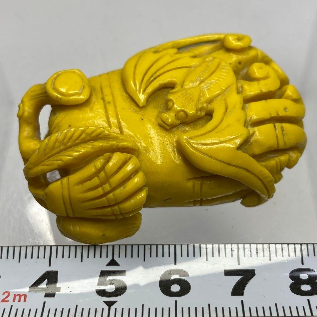 中国古玩 砡製 コウモリにブッシュカン 筆置 東さ6-0630 2F