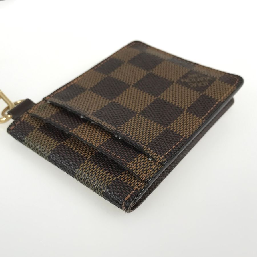 ルイ・ヴィトン LOUIS VUITTON ダミエ ポルトカルトIDバンドリエール N60016 エベヌ PVC パスケース rib【中古】 -  メルカリ