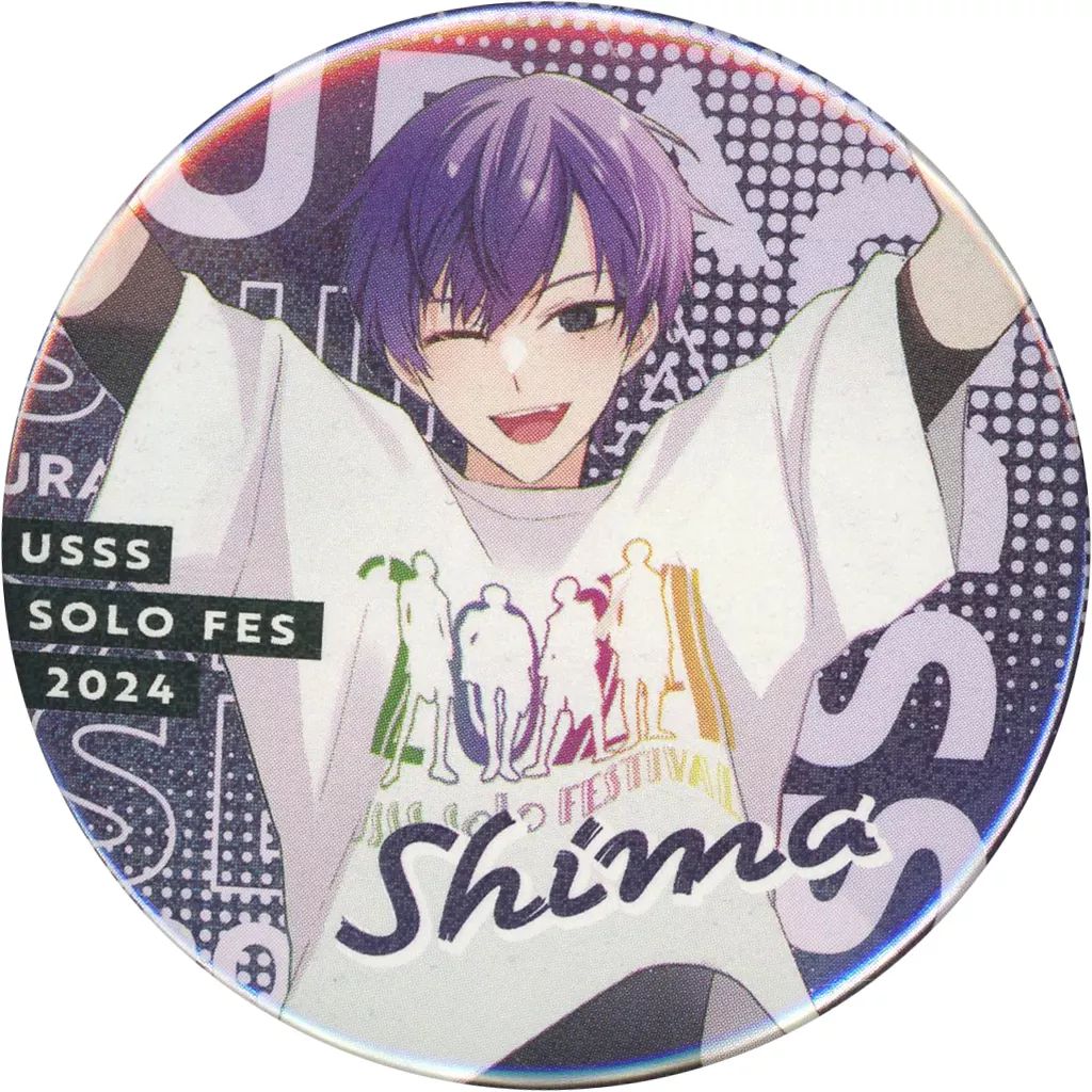 中古】バッジ・ピンズ 志麻(浦島坂田船)/等身・ホログラム 缶バッジ