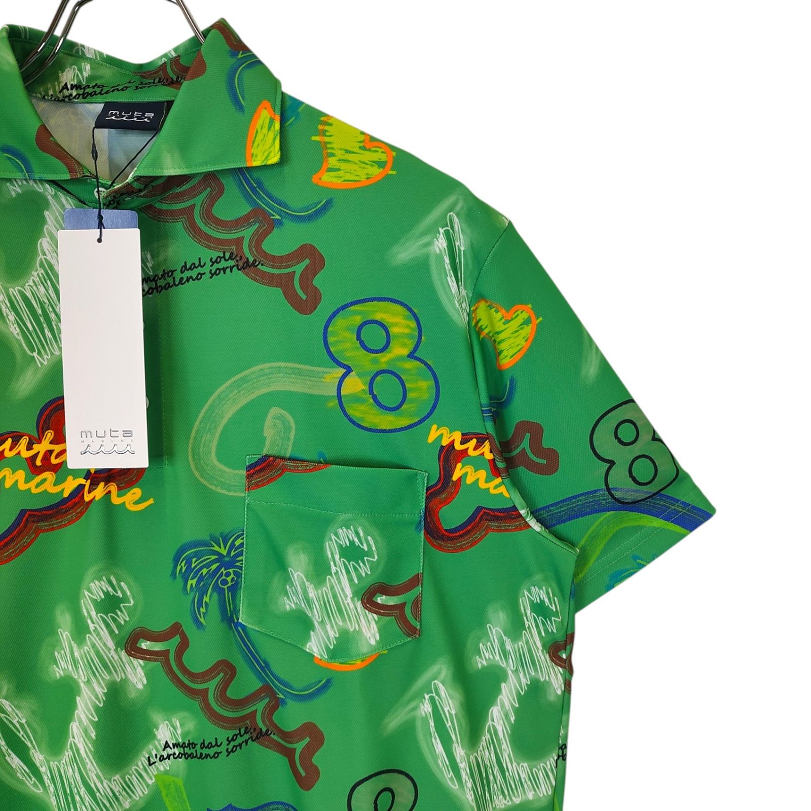 muta MARINE GOLF ムータ マリン ゴルフ 25SS ヘムリブ 総柄