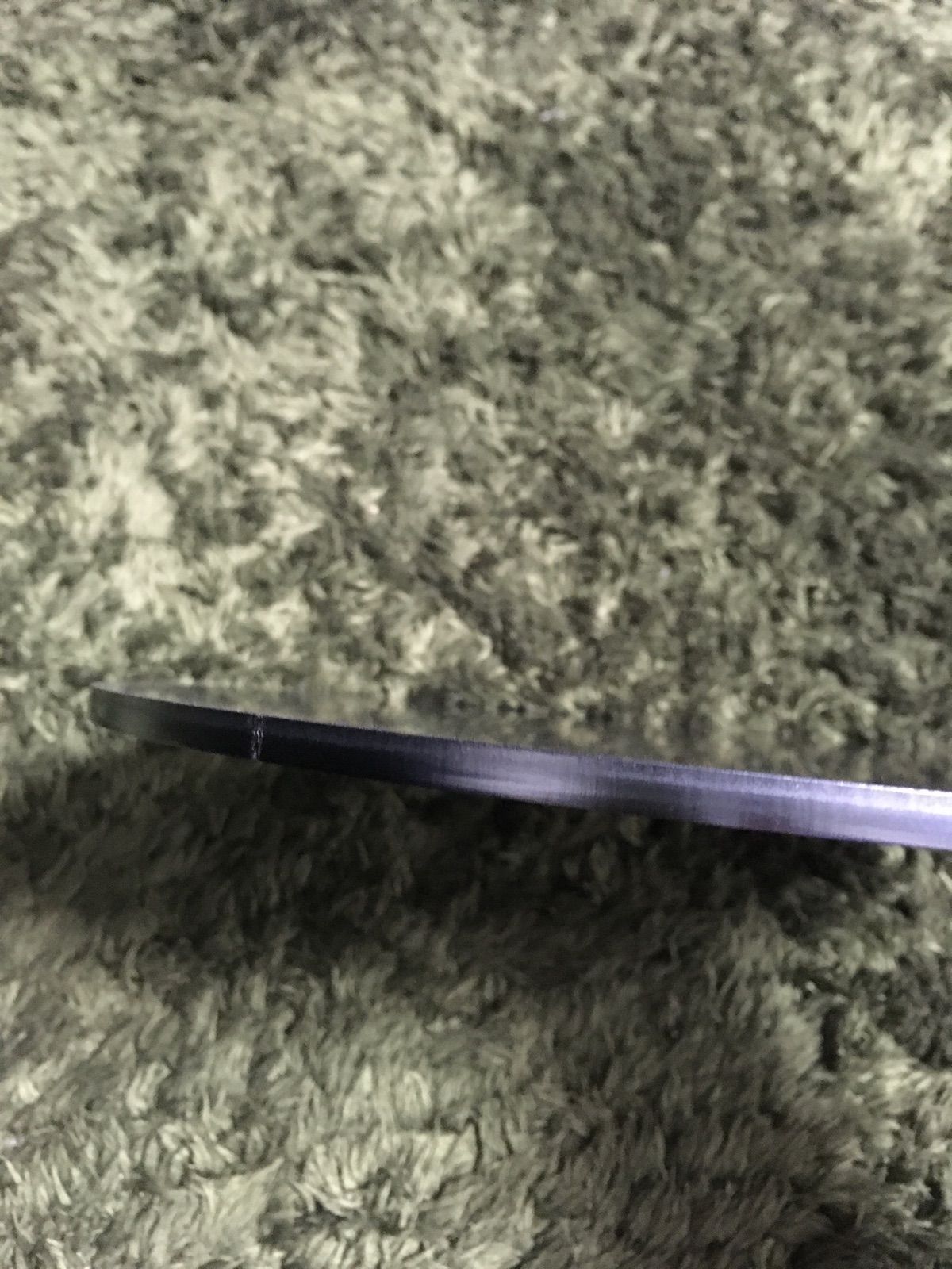 金属ブラシ磨き加工直径35cm 6mm厚とクレープトンボミニ