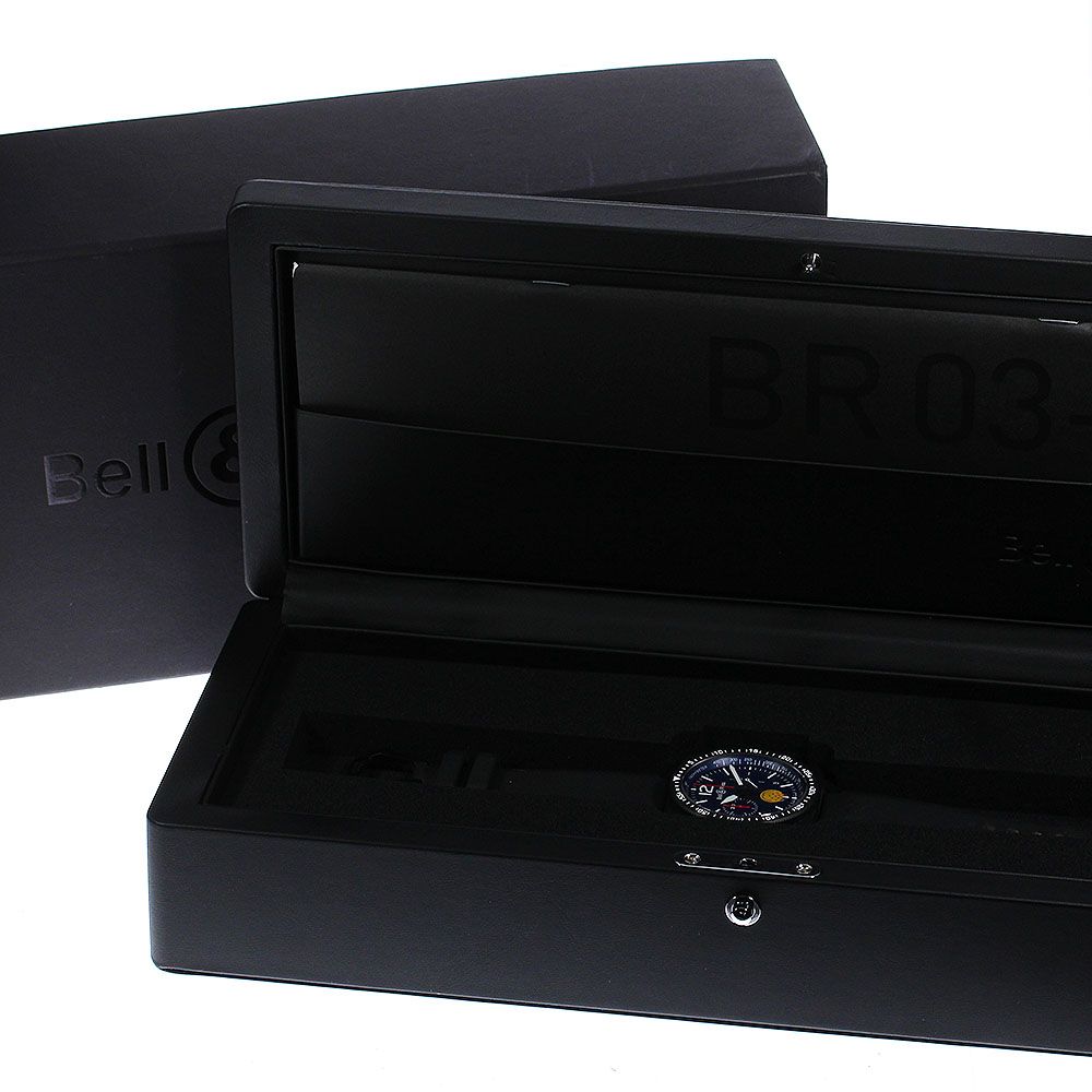 ベル＆ロス Bell＆Ross BR0394-PAFI-CE/SRB BR03-94 パトルイユ・ド・ フランス リミテッド 自動巻き  メンズ美品箱付き_797952