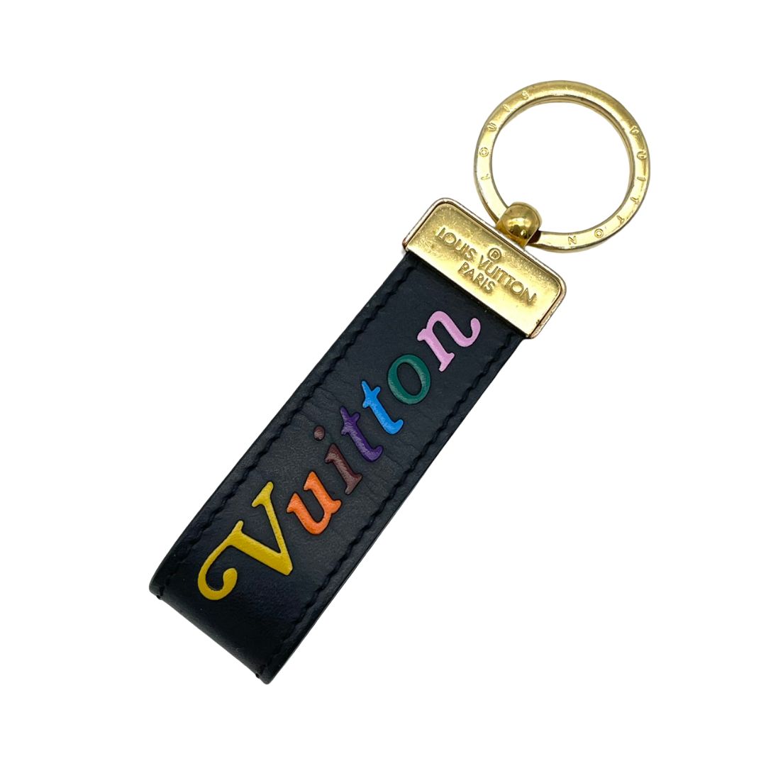 ルイヴィトン LOUIS VUITTON キーホルダー キーリング M63746 黒