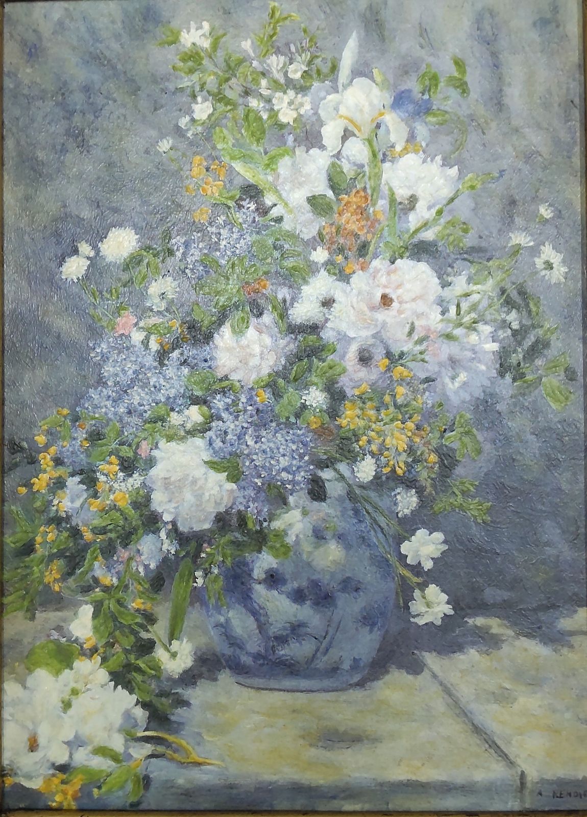 PIERRE-AUGUSTE RENOIR オニギュスト・ルノワール 春の花束 - 美術品