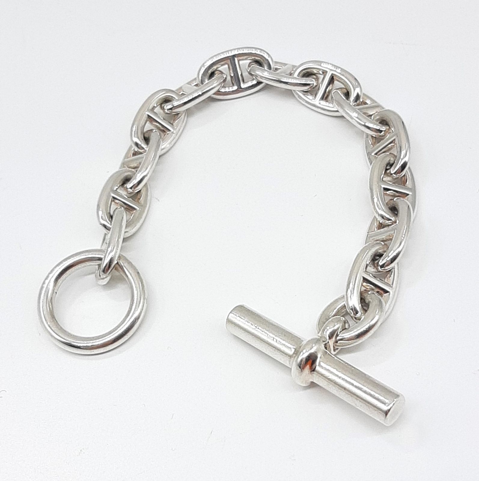 エルメス Hermès シェーヌダンクル MM13コマ スターリング
