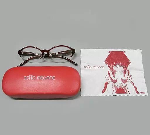 アクセサリー 非金属 キャラクター レンズ度無し 博麗霊夢 レッド|クリアレンズ TOHO MEGANE 眼鏡 第1弾 東方Project