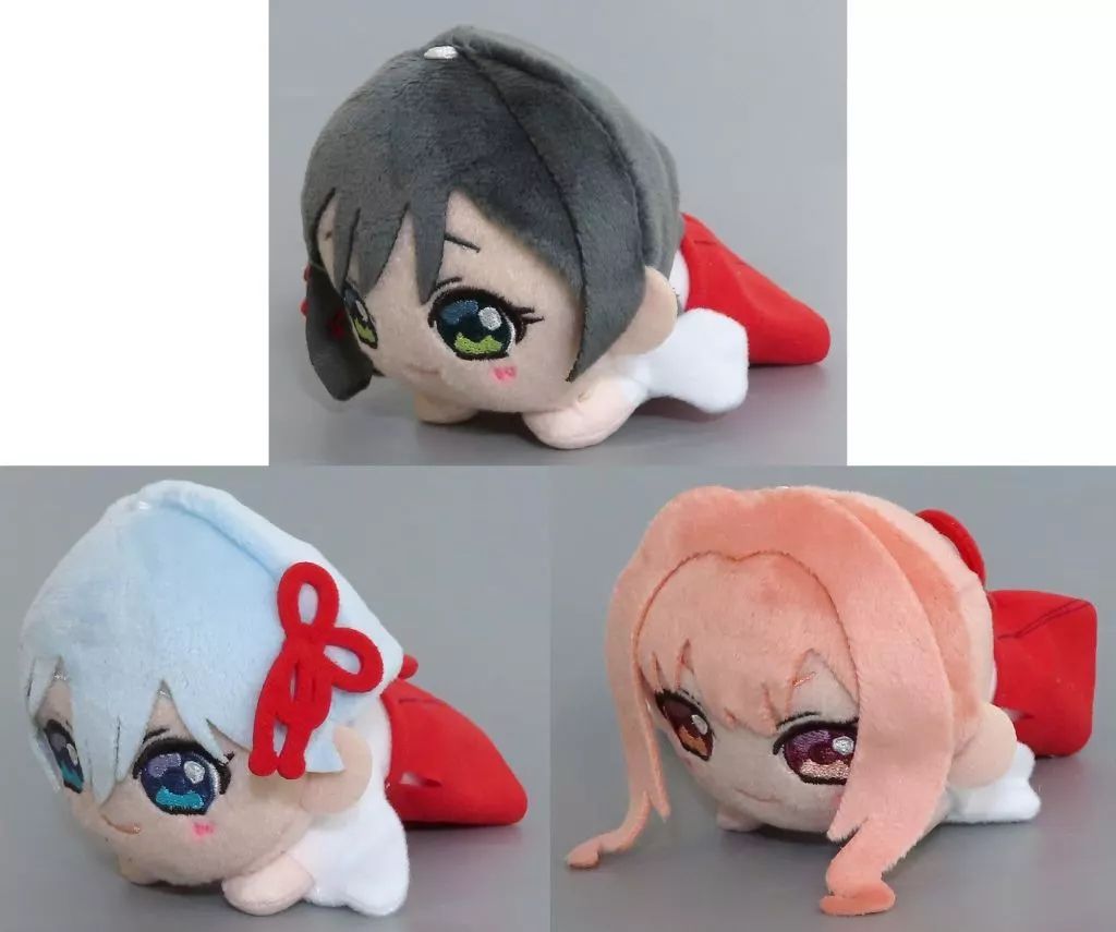 中古】ぬいぐるみ 全3種セット 寝そべりミニぬいぐるみ(EX) 「甘