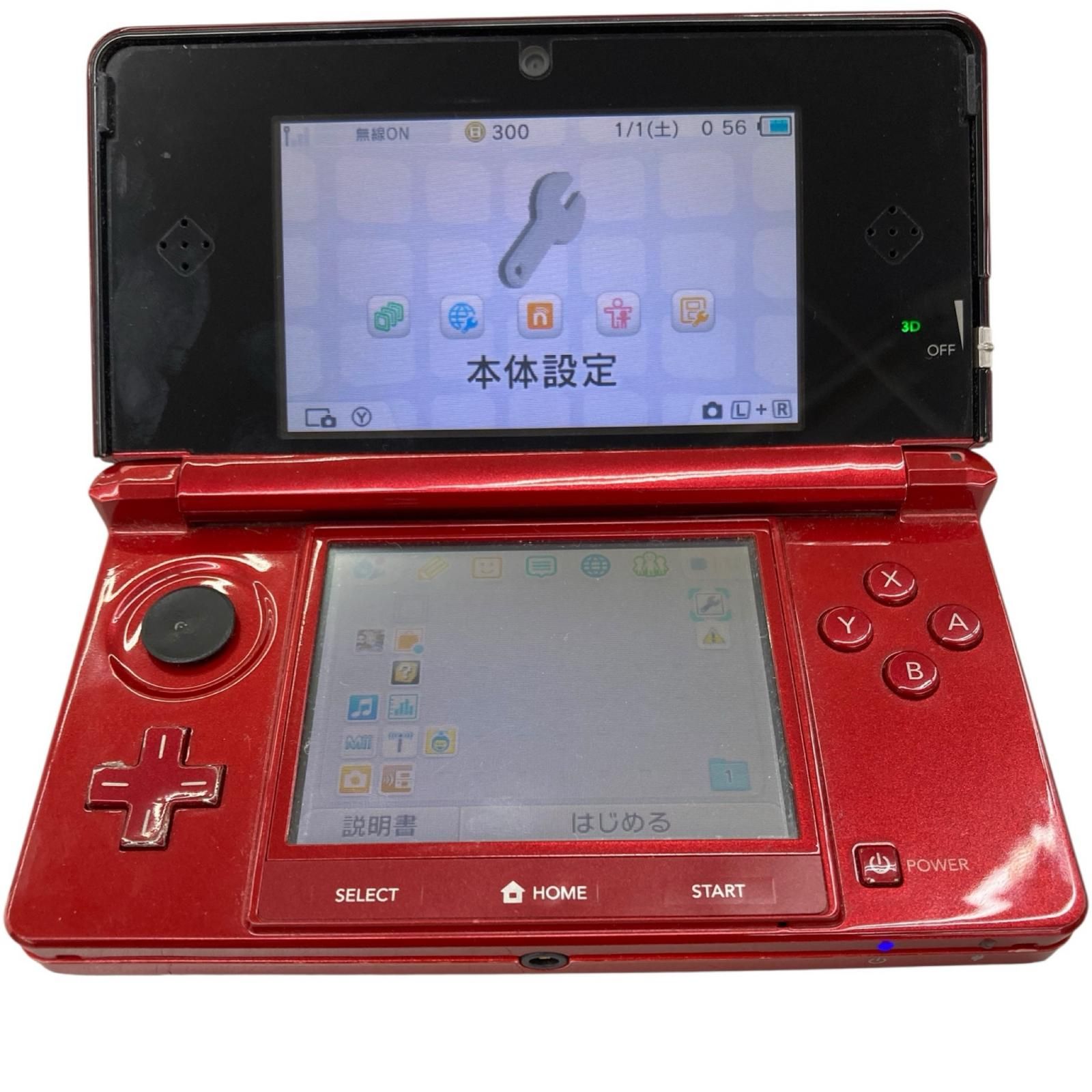 ニンテンドー3DS フレアレッド本体 ソフト4本 ニンテンドー3DS フレアレッド ニンテンドー3DS フレアレッド 型番