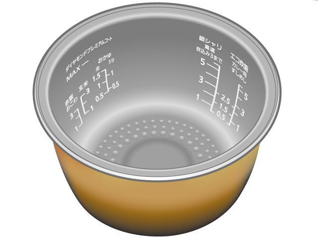 数回使用 ARE50-H42 パナソニック 炊飯器用 内釜 内なべ SR-SPX107対応 純正 交換用 部品 Panasonic