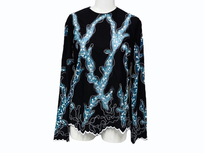 トップス LV 極美品 LOUIS VUITTON ルイヴィトン 15SS ジップアップ レース