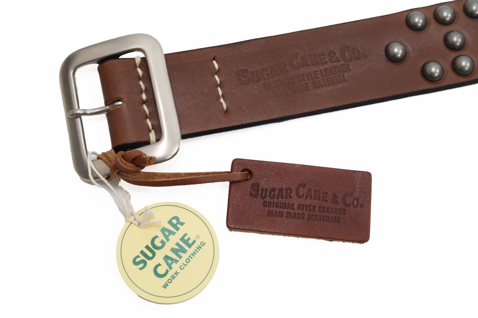 シュガーケーン Sugar Cane レザースタッズベルト ギャリソン