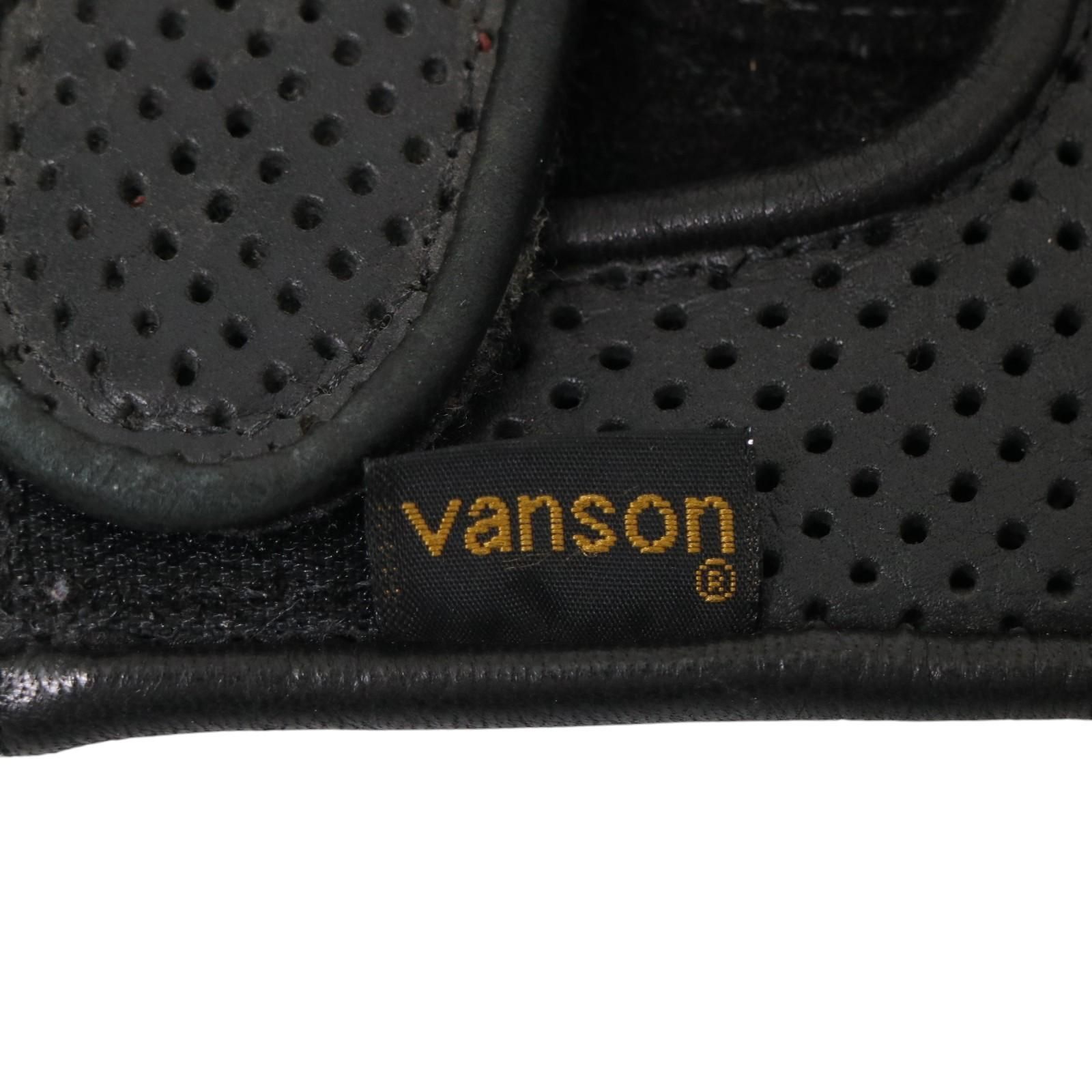Vanson*パンチングレザーグローブ 黒 Amazon.co.jp: [VANSON Leathers] [バンソン] レザーグローブ