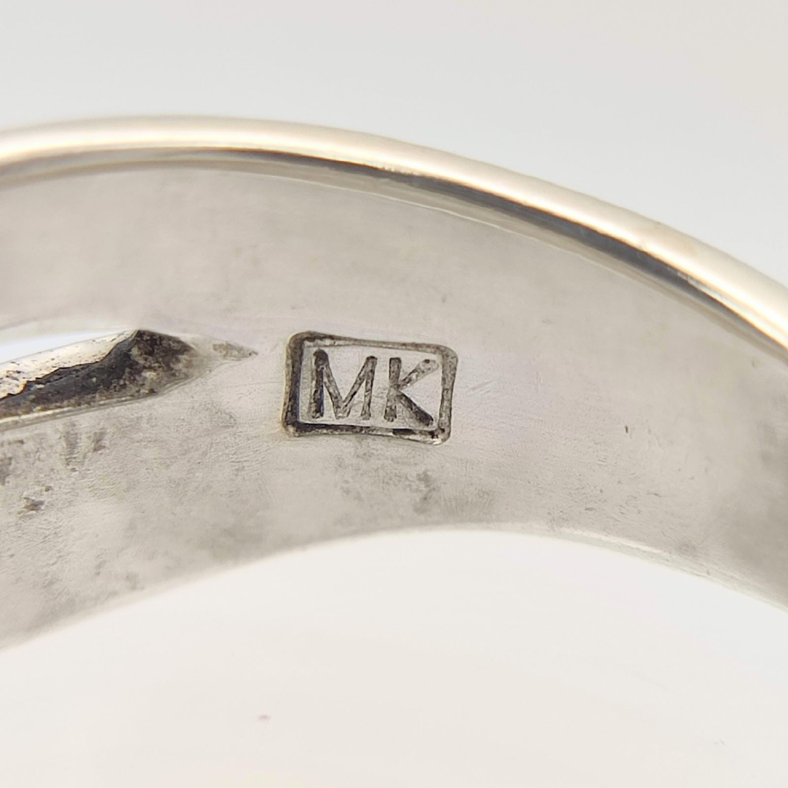 美品】MICHEL KLEIN ミッシェルクラン MK刻印 コンビデザインリング 