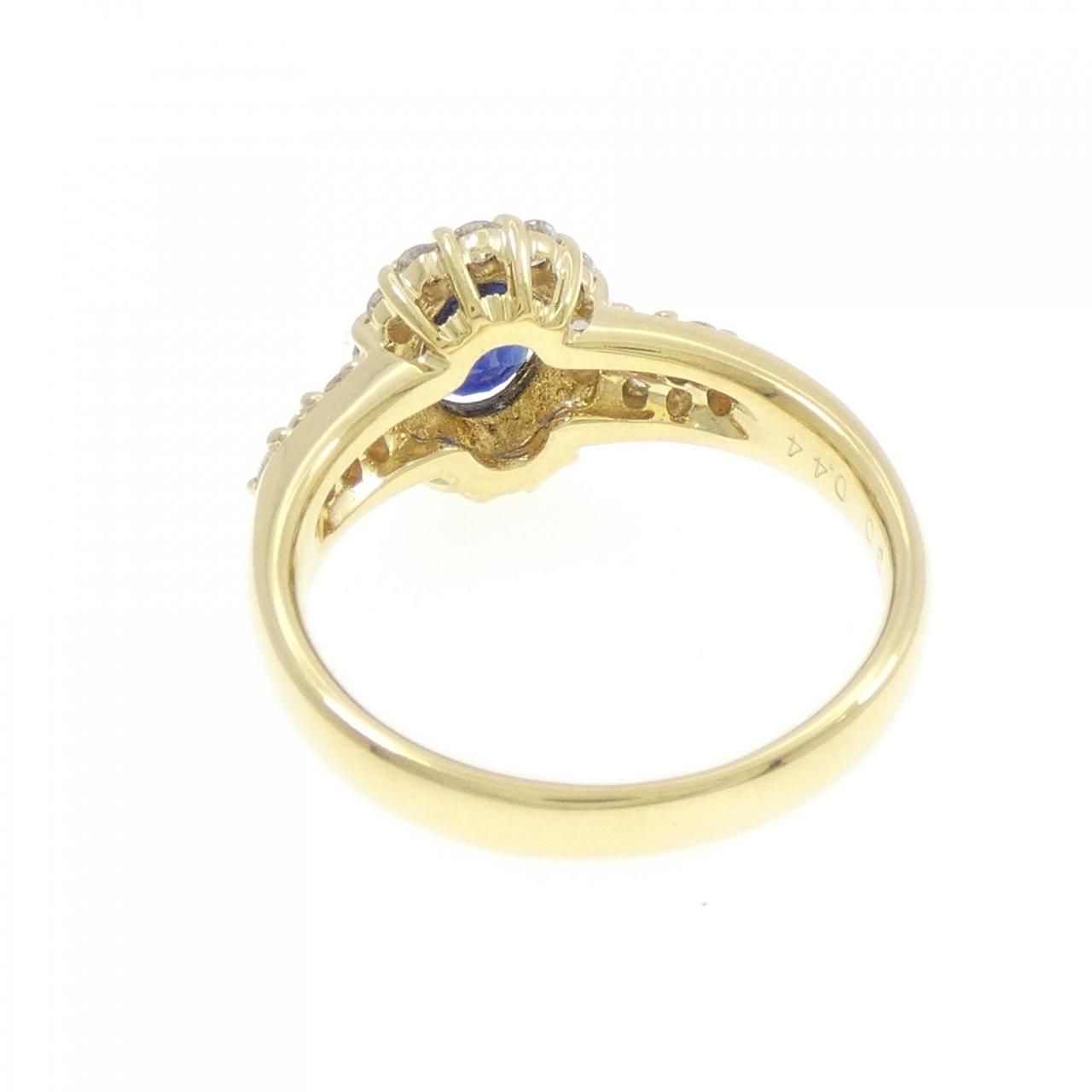 K18YG サファイヤ リング 0.90CT - メルカリ 