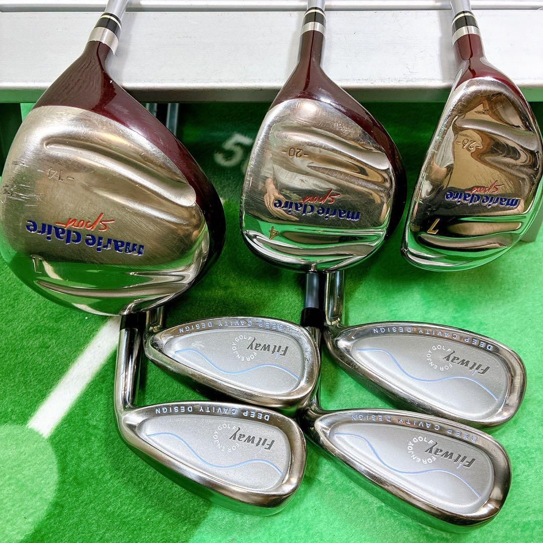 marie claireレディース ゴルフクラブ フレックスL 初心者 7本