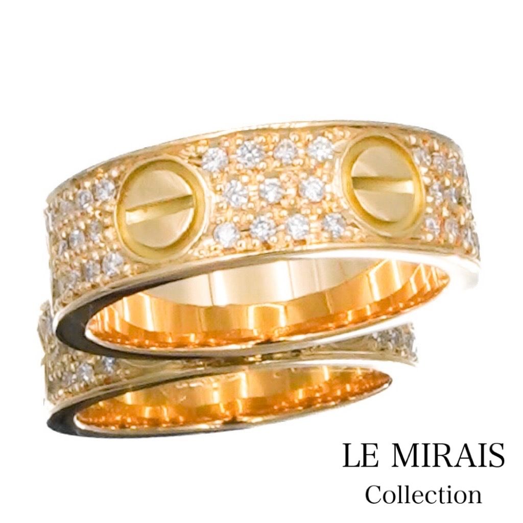 〖期間限定セール〗8号 Cartier / カルティエ/ ラブ リング /k18 仕上済】カルティエ ラブリング 8号 YG ダイヤ 8 48 K18YG