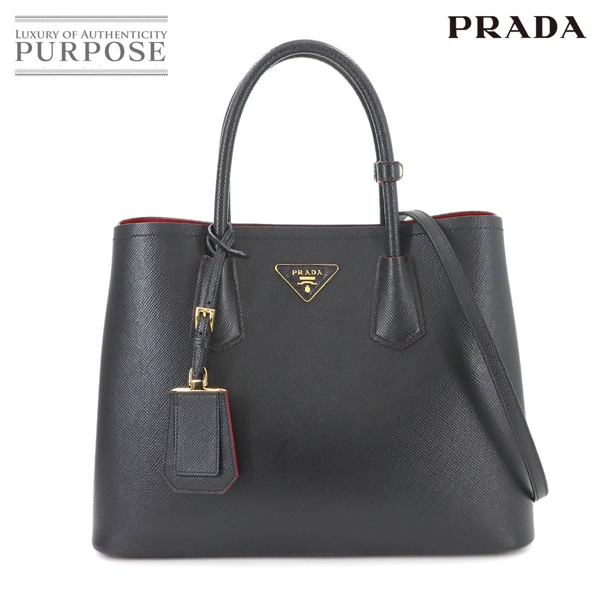 PRADA★ゴールド ロゴ サフィアーノ ドゥブレ ミディアム トート 楽天市場】美品 PRADA プラダ プロムナード パテント