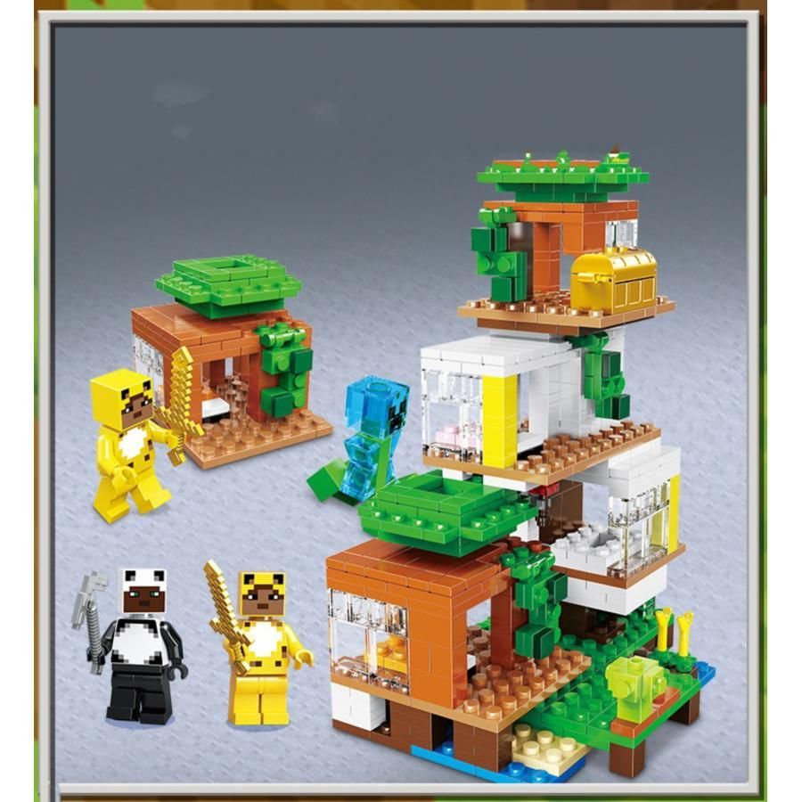 LEGO レゴ マインクラフト マイクラ 風 ブロック 互換 ツリーハウス ...