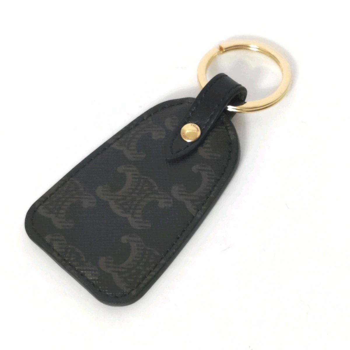 CELINE(セリーヌ) キーホルダー(チャーム) - 10D362 黒×ブラウン CELINE(セリーヌ) キーホルダー(チャーム) - 10D362 黒×ブラウン