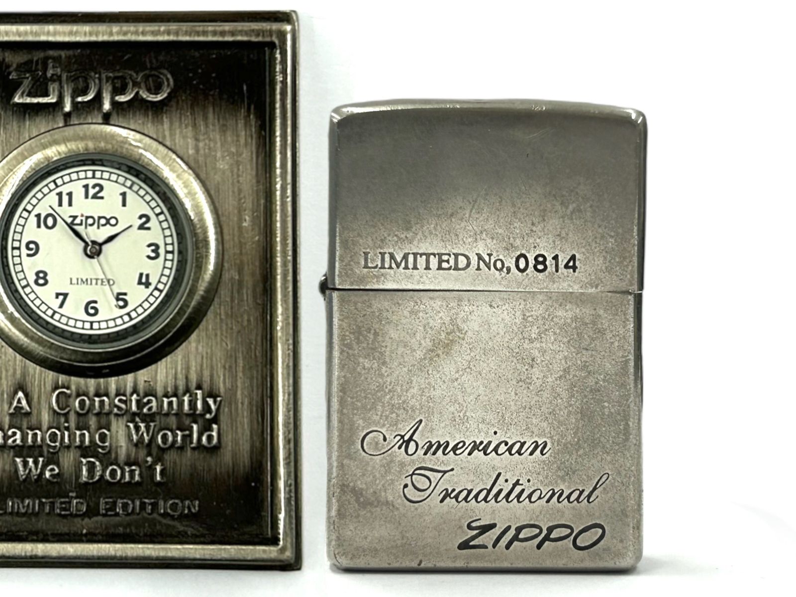 zippo (ジッポー) 特別限定品 ブック型ミニチュアクロック＆ライター 