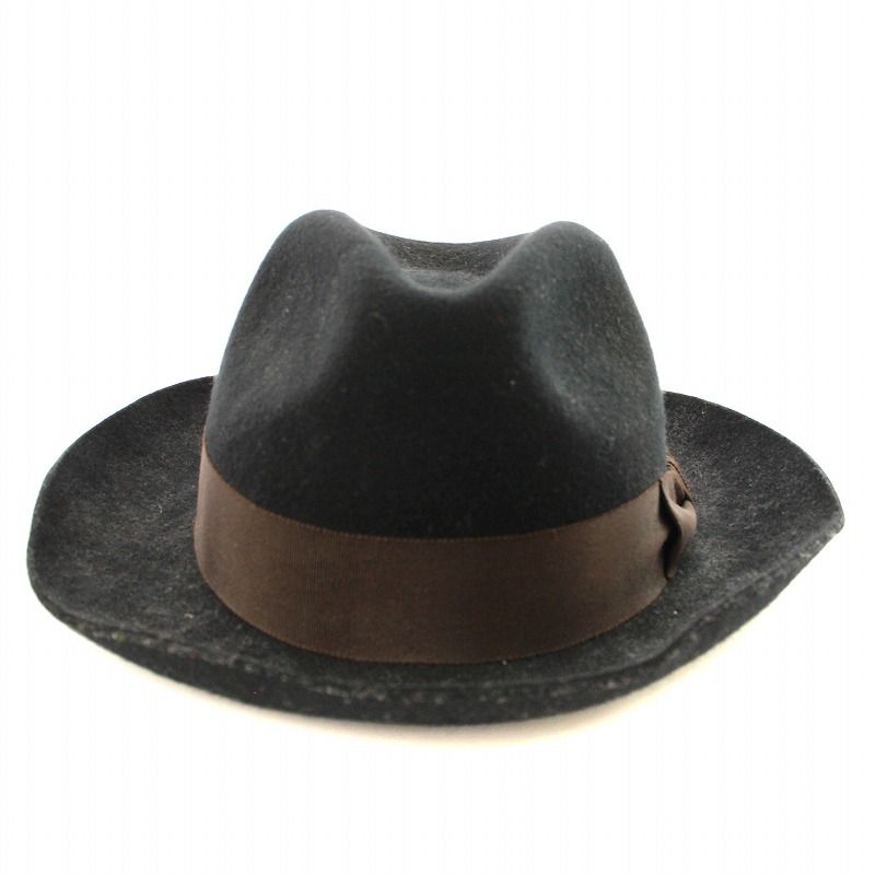 ポールスミス PAUL SMITH テンガロンハット 中折れ帽 帽子 黒 ポールスミス PAUL SMITH テンガロンハット 中折れ帽 帽子 黒