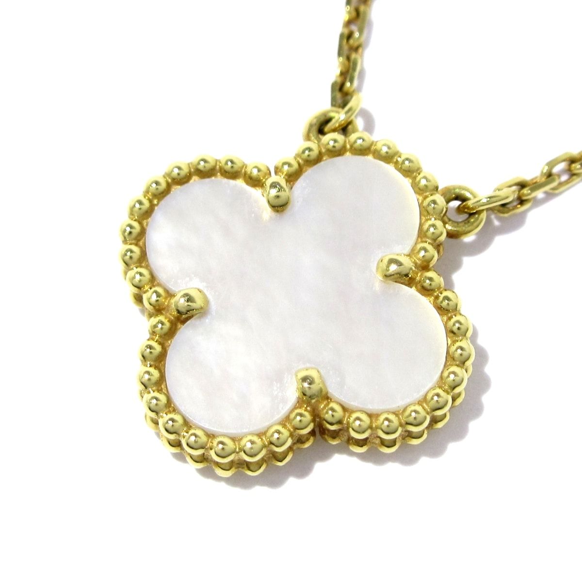 VanCleef - Arpels ヴァンクリーフ-アーペル ネックレス ヴィンテージアルハンブラ VCARA45900 K18YG×マザーオブパール