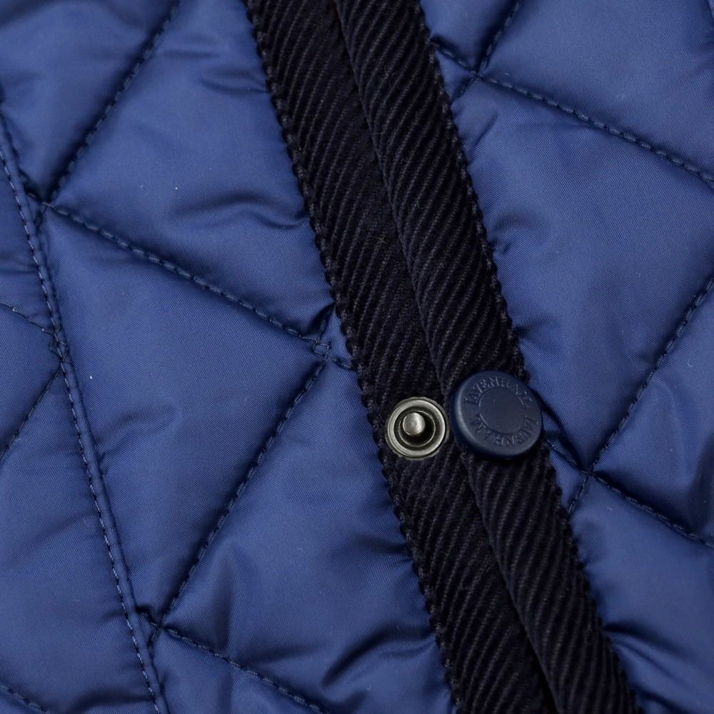中古】ラベンハム LAVENHAM ポリエステル キルティングベスト ネイビー