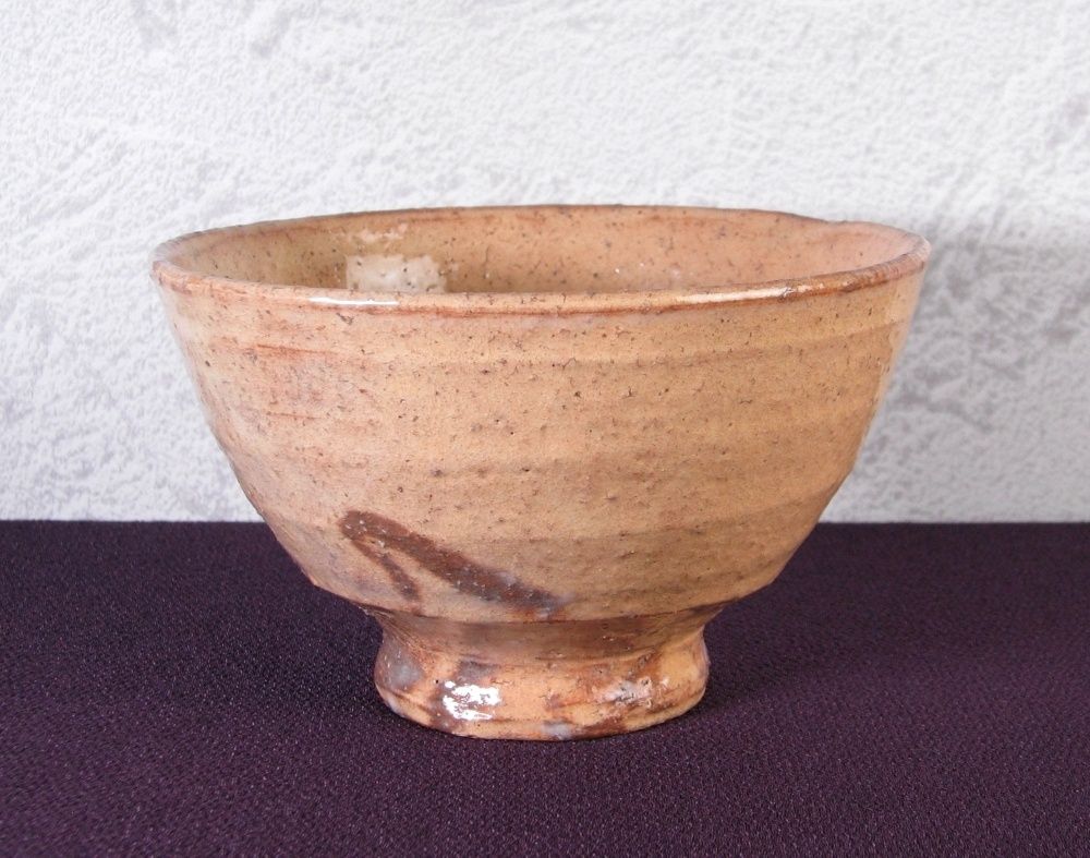 大野瑞峯作 萩茶碗 大徳寺 吉口桂堂書付 銘 不老門 共箱 茶道具|25i022