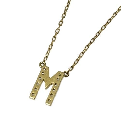 美品☆AHKAH アーカー K18 イニシャルネックレス M パヴェダイヤ 刻印 楽天市場】【ジュエリー】【新品仕上げ済】AHKAH アーカー